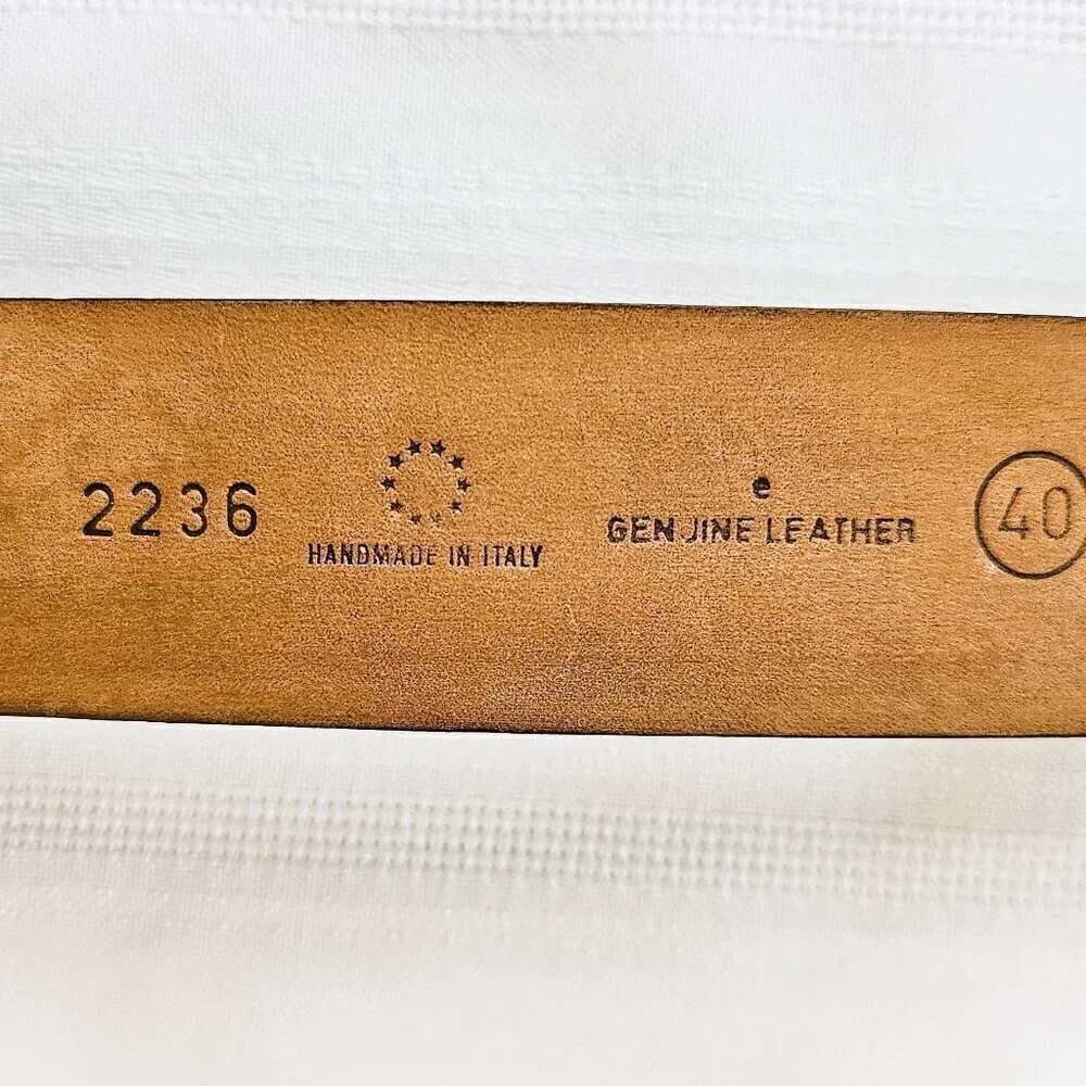 Claudio Orciani Handmade Italian Leather Versatile Brown Belt 2236 40
